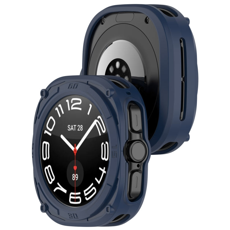 For Samsung Galaxy Watch Ultra 47mm Armored TPU Watch Protective Case(Blue) - free shipping - PMC Jewellery - Order now!