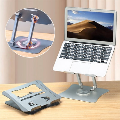 G69 Heat Dissipation Rotatable Notebook Desktop Stand Aluminum Alloy Foldable Laptop Bracket(Silver) - Laptop Stand by PMC Jewellery | Online Shopping South Africa | PMC Jewellery | Buy Now Pay Later Mobicred