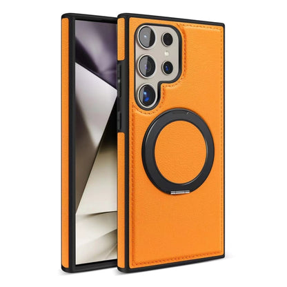 For Samsung Galaxy S24 Ultra 5G Yashi 360 Degree Rotating MagSafe Bracket Phone Case(Orange) - Galaxy S24 Ultra 5G Cases by PMC Jewellery | Online Shopping South Africa | PMC Jewellery | Buy Now Pay Later Mobicred