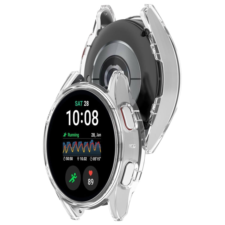 For Sansung Galaxy Watch 7 40mm Half Pack Hollow PC Watch Protective Case(Transparent White) - Watch Cases by PMC Jewellery | Online Shopping South Africa | PMC Jewellery | Buy Now Pay Later Mobicred