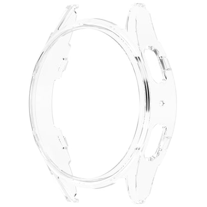 For Sansung Galaxy Watch 7 44mm Half Pack Hollow PC Watch Protective Case(Transparent White) - Watch Cases by PMC Jewellery | Online Shopping South Africa | PMC Jewellery | Buy Now Pay Later Mobicred