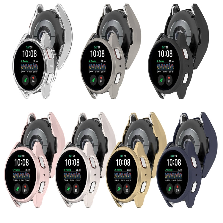 For Sansung Galaxy Watch 7 44mm Half Pack Hollow PC Watch Protective Case(Champaign Gold) - Watch Cases by PMC TechLife | Online Shopping South Africa | PMC TechLife | Buy Now Pay Later Mobicred