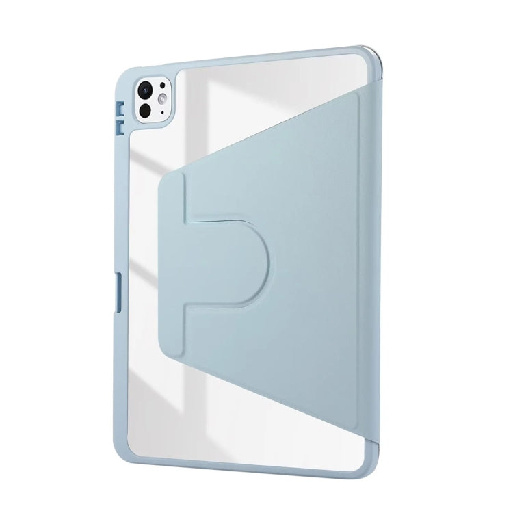 For iPad Pro 13 2024 ENKAY 360 Rotation PMMA Leather Smart Tablet Case with Pen Slot(Blue) - free shipping - PMc TechLife - Order now!