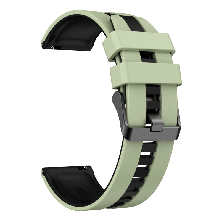 For Amazfit GTS 2 Mini 20mm Two-Color Sports Silicone Watch Band(Light Green+Black) - free shipping - PMC TechLife - Order now!