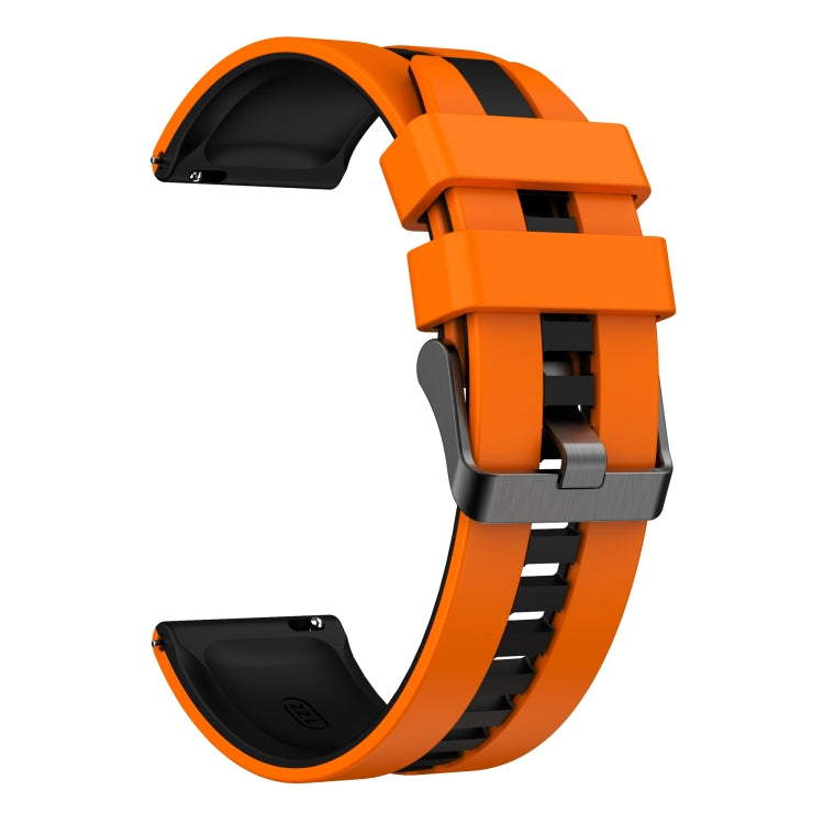 For Amazfit GTS 2 Mini 20mm Two-Color Sports Silicone Watch Band(Orange+Black) - free shipping - PMC TechLife - Order now!