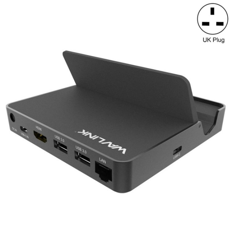 WAVLINK UHP3D01G Gigabit Ethernet USB 3.0 Multi-Function HUB 4K HD Docking Station(UK Plug) - USB 3.0 HUB by WAVLINK | Online Shopping South Africa | PMC Jewellery | Buy Now Pay Later Mobicred