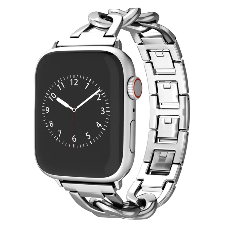 For Apple Watch Series 4 44mm Quick-Release Metal Chain Watch Band(Silver) - free shipping - PMC TechLife - Order now!
