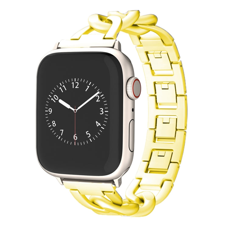 For Apple Watch SE 2023 40mm Quick-Release Metal Chain Watch Band(Gold) - free shipping - PMC TechLife - Order now!