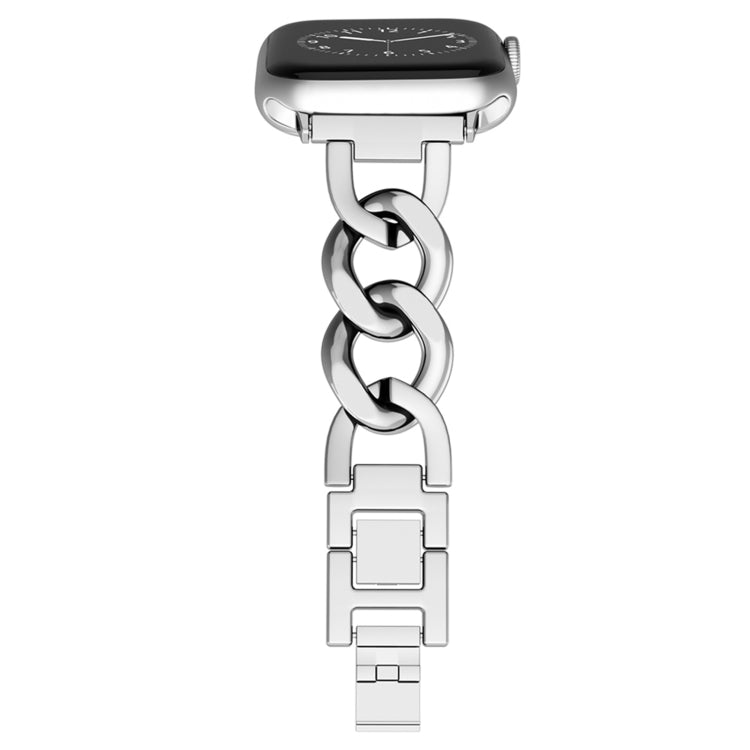 For Apple Watch Series 3 38mm Quick-Release Metal Chain Watch Band(Silver) - free shipping - PMC TechLife - Order now!