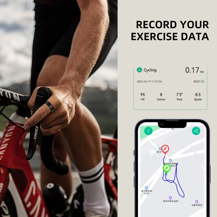 R11M SIZE 13 Smart Ring, Support Heart Rate / Blood Oxygen / Sleep / Multiple Sports Modes(Black) - Smart Rings / Smart Telephones by PMC TechLife | Online Shopping South Africa | PMC TechLife | Buy Now Pay Later Mobicred