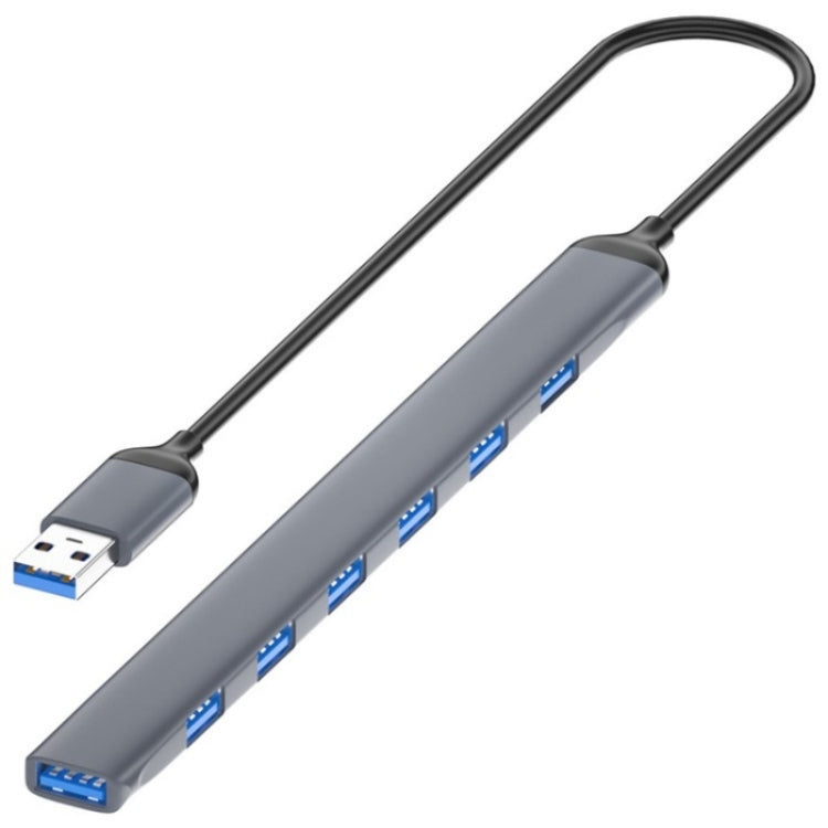 ADS-303A Data Transmission USB 3.0 / 2.0 Hub Expansion Dock Station 7-Port USB Adapter - USB 3.0 HUB by PMC TechLife | Online Shopping South Africa | PMC TechLife | Buy Now Pay Later Mobicred
