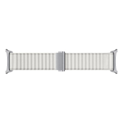 For Samsung Galaxy Watch Ultra 47mm Ocean Style Magnetic Buckle Braided Watch Band(White) - Watch Bands by PMC Jewellery | Online Shopping South Africa | PMC Jewellery | Buy Now Pay Later Mobicred