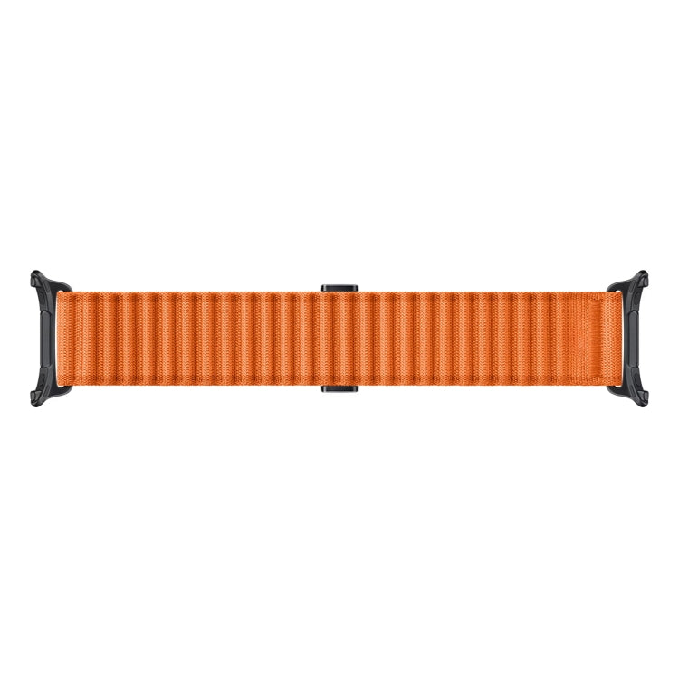 For Samsung Galaxy Watch Ultra 47mm Ocean Style Magnetic Buckle Braided Watch Band(Orange) - Watch Bands by PMC Jewellery | Online Shopping South Africa | PMC Jewellery | Buy Now Pay Later Mobicred