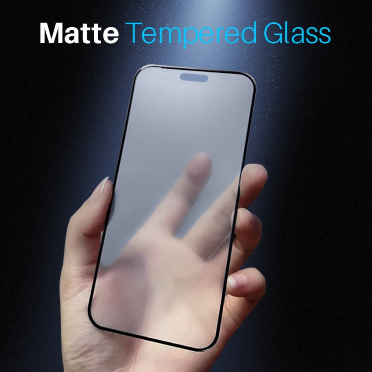 For iPhone 16 NORTHJO Matte Silkscreen Anti-Fingerprint Tempered Glass Film - iPhone 16 Tempered Glass by NORTHJO | Online Shopping South Africa | PMC Jewellery | Buy Now Pay Later Mobicred