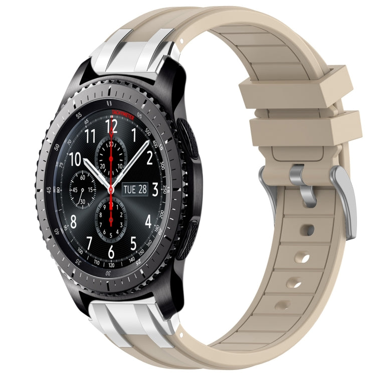 For Samsung Galaxy Gear S3 Frontier 22mm Quick Release Silver Buckle Royal Silicone Watch Band(Starlight) - free shipping - PMC TechLife - Order now!
