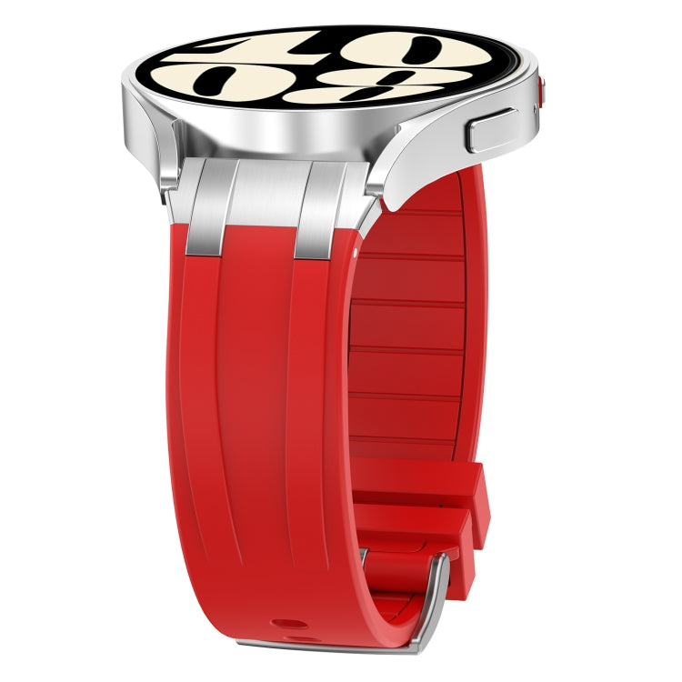 For Amazfit GTS 3 20mm Quick Release Silver Buckle Royal Silicone Watch Band(Red) - free shipping - PMC TechLife - Order now!