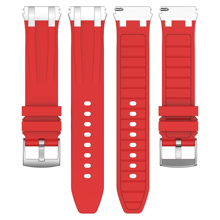 For Amazfit GTS 2e 20mm Quick Release Silver Buckle Royal Silicone Watch Band(Red) - free shipping - PMC TechLife - Order now!