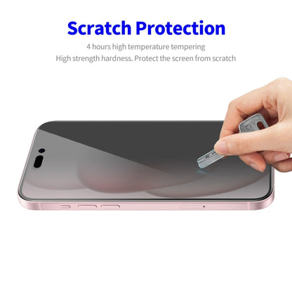 For iPhone 16 5pcs ENKAY Hat-Prince 28 Degree Anti-peeping Privacy Tempered Glass Film - iPhone 16 Tempered Glass by ENKAY | Online Shopping South Africa | PMC Jewellery | Buy Now Pay Later Mobicred