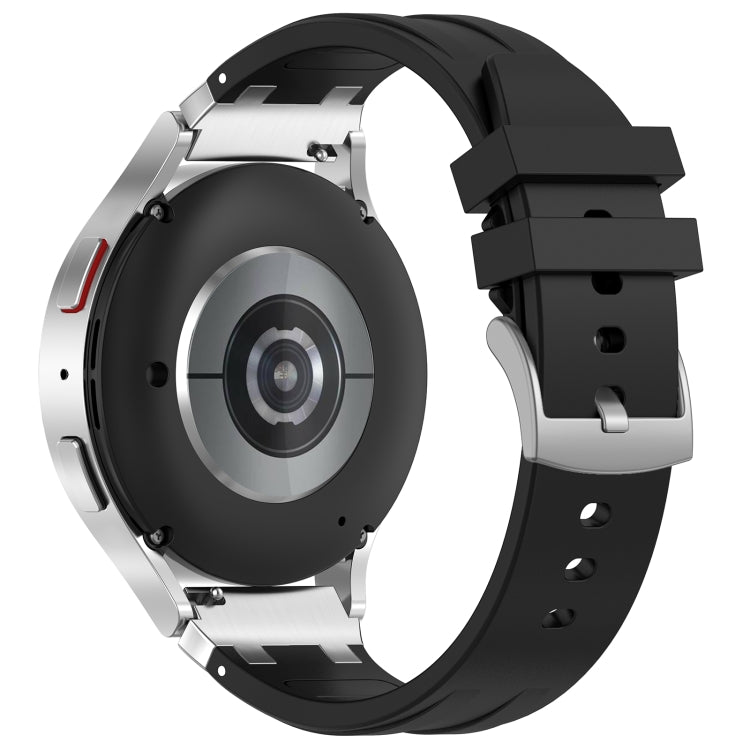 For Huawei Watch 4 22mm Quick Release Silver Buckle Royal Silicone Watch Band(Black) - free shipping - PMC TechLife - Order now!