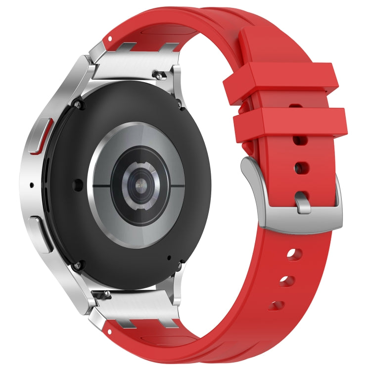 For Honor Magic Watch 22mm Quick Release Silver Buckle Royal Silicone Watch Band(Red) - free shipping - PMC TechLife - Order now!
