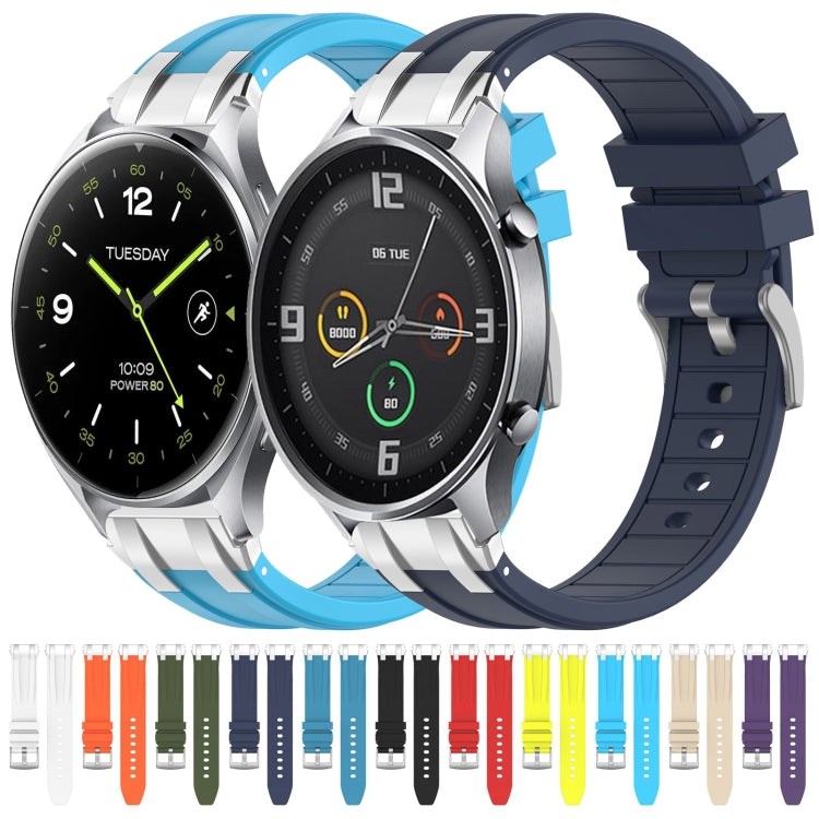For Xiaomi Watch S1 Active 22mm Quick Release Silver Buckle Royal Silicone Watch Band(Orange) - free shipping - PMC TechLife - Order now!