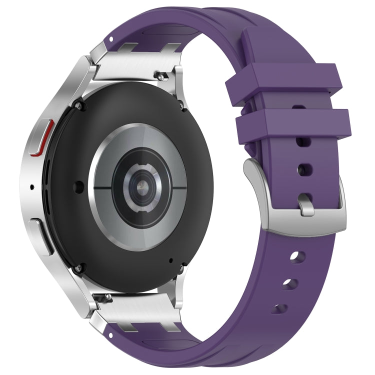 For Garmin Forerunner 265 22mm Quick Release Silver Buckle Royal Silicone Watch Band(Purple) - free shipping - PMC TechLife - Order now!