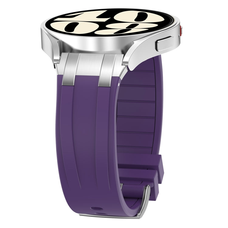 For Garmin Forerunner 255 22mm Quick Release Silver Buckle Royal Silicone Watch Band(Purple) - free shipping - PMC TechLife - Order now!