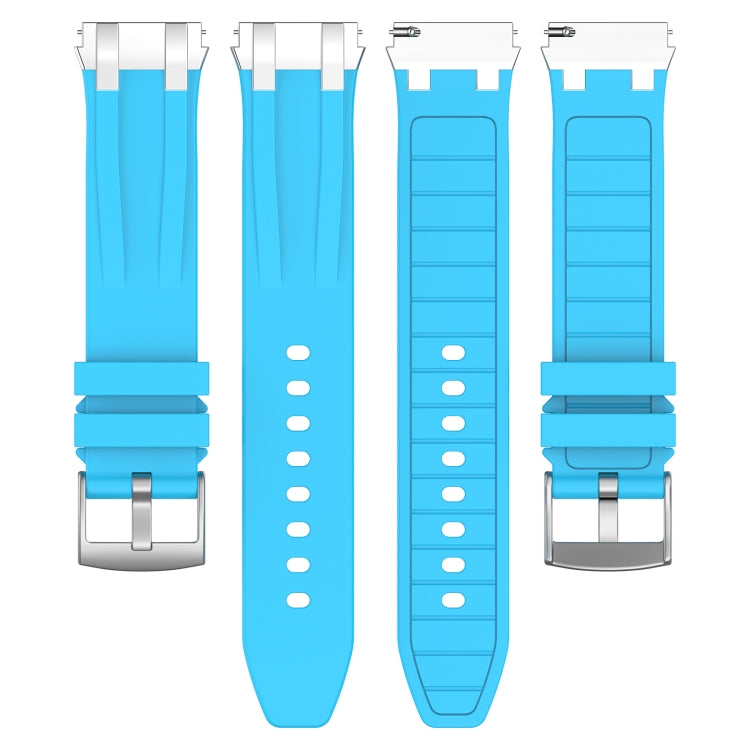 For Garmin Venu 2 22mm Quick Release Silver Buckle Royal Silicone Watch Band(Sky Blue) - free shipping - PMC TechLife - Order now!