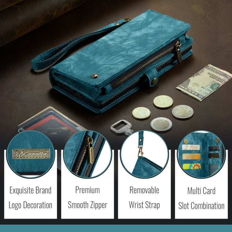 For iPhone 16 Pro CaseMe 008 Detachable Multifunctional Leather Phone Case(Blue) - free shipping - PMC TechLife - Order now!