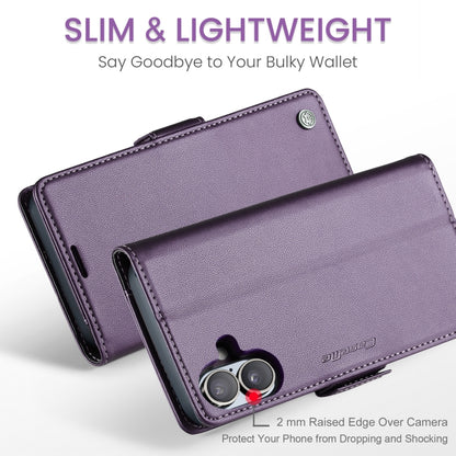 For iPhone 16 CaseMe 023 Butterfly Buckle Litchi Texture RFID Anti-theft Leather Phone Case(Purple) - iPhone 16 Cases by CaseMe | Online Shopping South Africa | PMC Jewellery | Buy Now Pay Later Mobicred