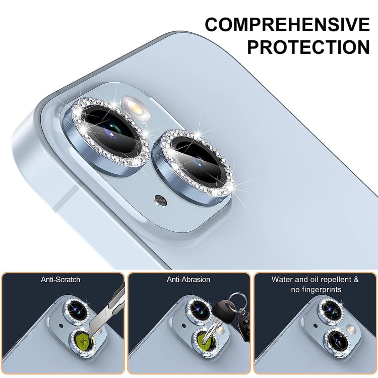 For iPhone 16 Pro / 16 Pro Max ENKAY AR Anti-reflection Individual Diamond Ring Camera Lens Glass Full Film(Rose Brown) - iPhone 16 Pro Max Tempered Glass by ENKAY | Online Shopping South Africa | PMC Jewellery | Buy Now Pay Later Mobicred