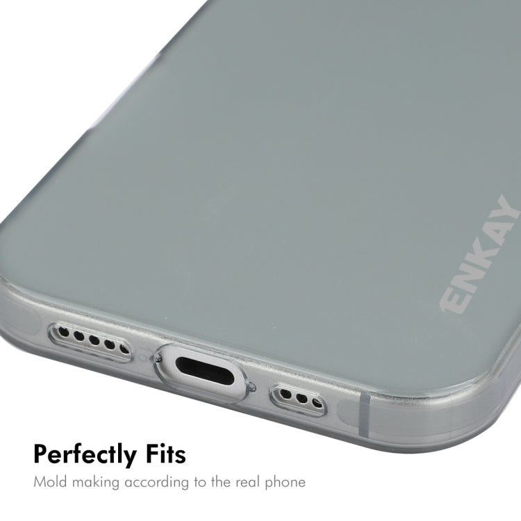 For iPhone 16 Plus ENKAY Hat-Prince Translucent Matte TPU Soft Phone Case(White) - iPhone 16 Plus Cases by ENKAY | Online Shopping South Africa | PMC Jewellery | Buy Now Pay Later Mobicred