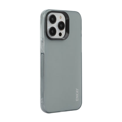 For iPhone 15 Pro Max ENKAY Hat-Prince Translucent Matte TPU Soft Phone Case(Grey) - iPhone 15 Pro Max Cases by ENKAY | Online Shopping South Africa | PMC Jewellery | Buy Now Pay Later Mobicred