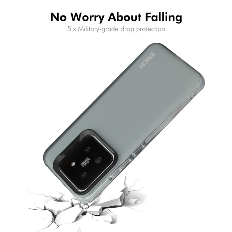 For Xiaomi 14 Pro ENKAY Hat-Prince Translucent Matte TPU Soft Phone Case(Grey) - 14 Pro Cases by ENKAY | Online Shopping South Africa | PMC Jewellery | Buy Now Pay Later Mobicred