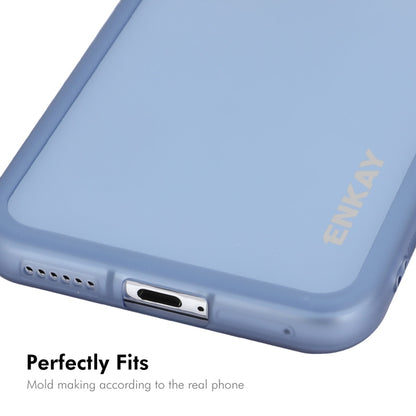 For Huawei Pura 70 Pro / 70 Pro+ ENKAY Hat-Prince Translucent Matte TPU Phone Case with Lens Film(Blue) - Huawei Cases by ENKAY | Online Shopping South Africa | PMC Jewellery | Buy Now Pay Later Mobicred