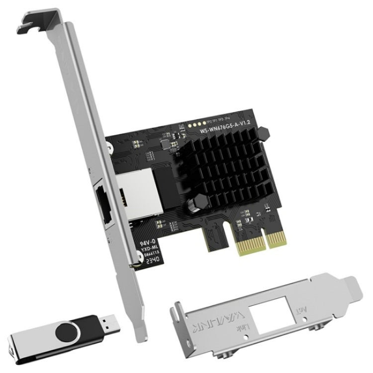 WAVLINK NWP003 5Gbps RTL8126 Chip RJ45 Ethernet Adapter Pcie Network Card - free shipping - PMC Jewellery - Order now!