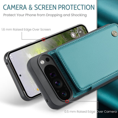 For Google Pixel 9 Pro XL CaseMe C22 Card Slots Holder RFID Anti-theft Phone Case(Green) - Google Cases by CaseMe | Online Shopping South Africa | PMC Jewellery | Buy Now Pay Later Mobicred