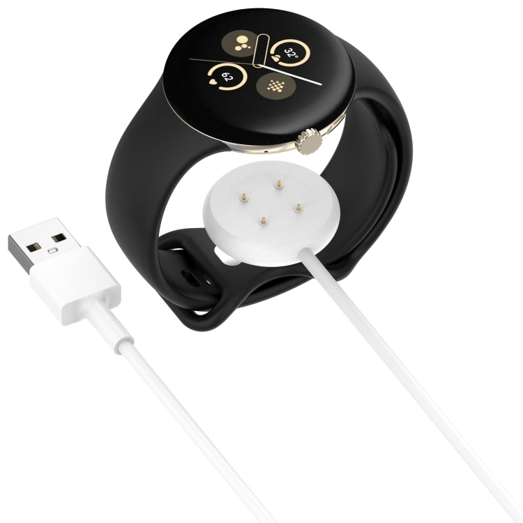 For Google Pixel Watch 3 41 / 45mm USB Interface Smart Watch Charging Cable, Length: 1m(White) - Other by PMC TechLife | Online Shopping South Africa | PMC TechLife | Buy Now Pay Later Mobicred