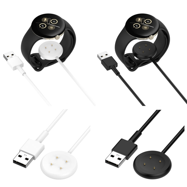 For Google Pixel Watch 3 41 / 45mm USB Interface Smart Watch Charging Cable, Length: 1m(Black) - Other by PMC TechLife | Online Shopping South Africa | PMC TechLife | Buy Now Pay Later Mobicred