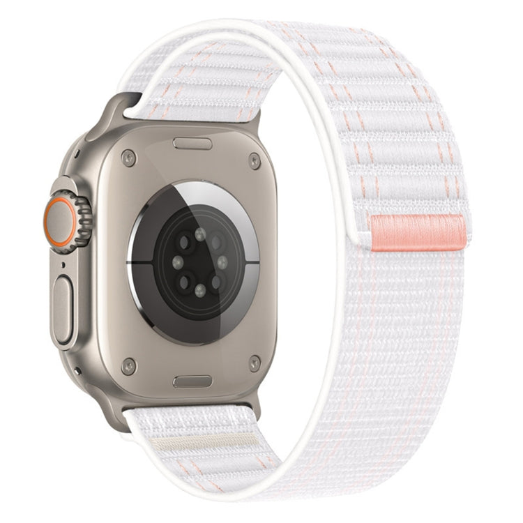 For Apple Watch Ultra 2 49mm Sea Wave Nylon Hook and Loop Fastener Watch Band(White) - Watch Bands by PMC Jewellery | Online Shopping South Africa | PMC Jewellery | Buy Now Pay Later Mobicred