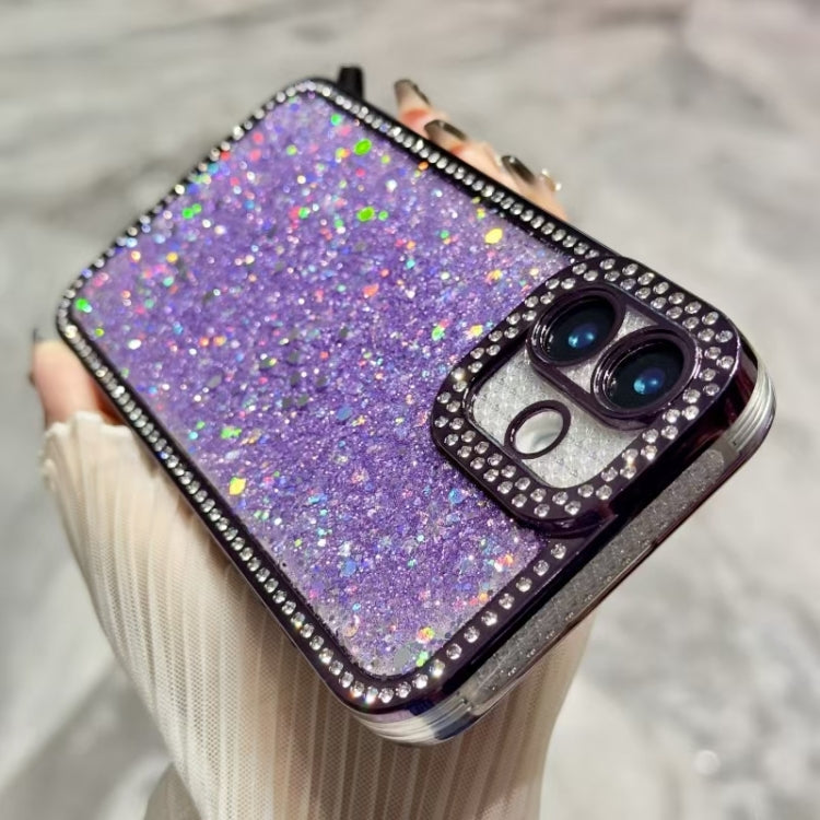 For iPhone 16 Plus Diamond Glitter Sequins TPU Phone Case(Silver) - iPhone 16 Plus Cases by PMC Jewellery | Online Shopping South Africa | PMC Jewellery | Buy Now Pay Later Mobicred