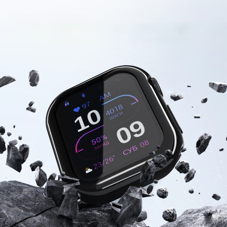 For Apple Watch Series 10 46mm Full Coverage TPU Electroplated Watch Case(Pink) - Watch Cases by PMC TechLife | Online Shopping South Africa | PMC TechLife | Buy Now Pay Later Mobicred