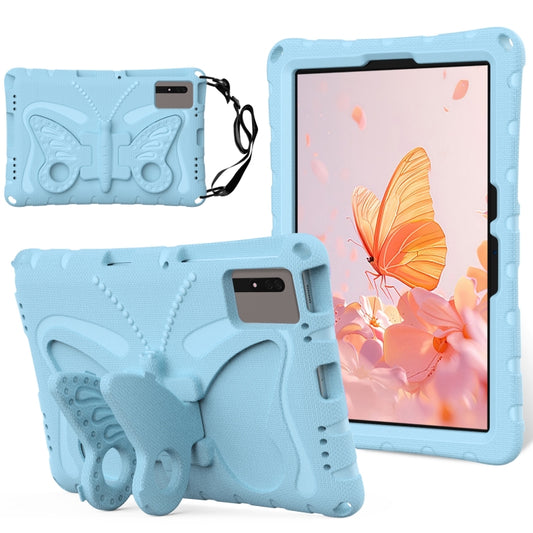 For Lenovo Tab M11 / Xiaoxin Pad 11 2024 Butterfly Bracket EVA Shockproof Tablet Case(Light Blue) - Lenovo by PMC Jewellery | Online Shopping South Africa | PMC Jewellery | Buy Now Pay Later Mobicred