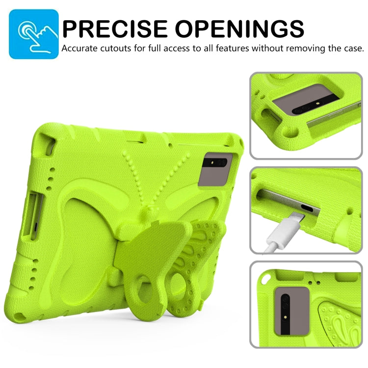 For Lenovo Tab M11 / Xiaoxin Pad 11 2024 Butterfly Bracket EVA Shockproof Tablet Case(Grass Green) - Lenovo by PMC Jewellery | Online Shopping South Africa | PMC Jewellery | Buy Now Pay Later Mobicred