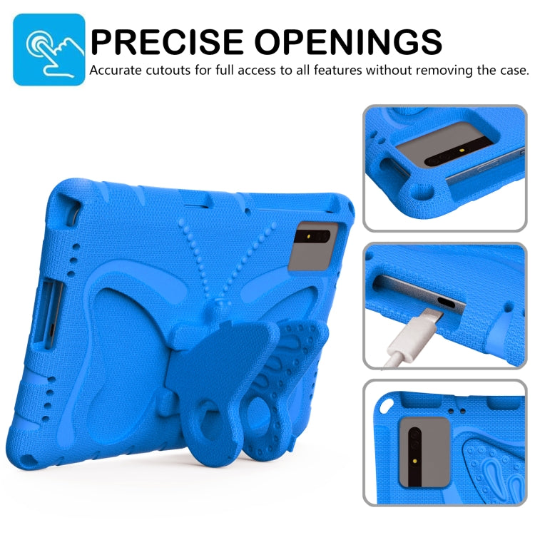 For Lenovo Tab M11 / Xiaoxin Pad 11 2024 Butterfly Bracket EVA Shockproof Tablet Case(Blue) - Lenovo by PMC Jewellery | Online Shopping South Africa | PMC Jewellery | Buy Now Pay Later Mobicred