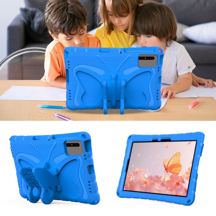 For Lenovo Tab M11 / Xiaoxin Pad 11 2024 Butterfly Bracket EVA Shockproof Tablet Case(Blue) - Lenovo by PMC Jewellery | Online Shopping South Africa | PMC Jewellery | Buy Now Pay Later Mobicred