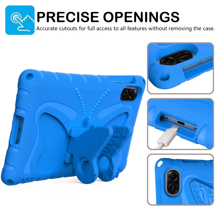 For Honor Pad X9 Butterfly Bracket EVA Shockproof Tablet Case(Blue) - Honor by PMC TechLife | Online Shopping South Africa | PMC TechLife | Buy Now Pay Later Mobicred
