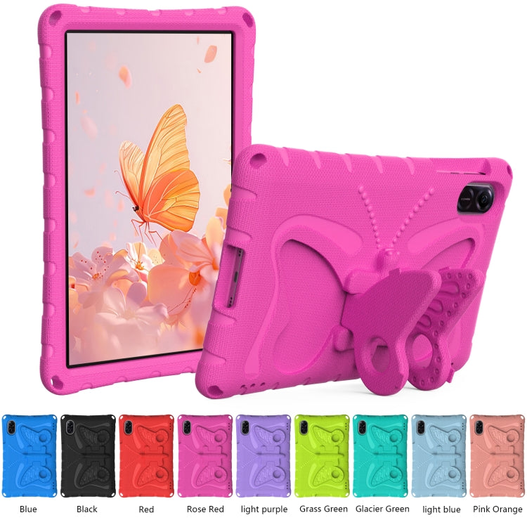 For Honor Pad X9 Butterfly Bracket EVA Shockproof Tablet Case(Rose Red) - Honor by PMC TechLife | Online Shopping South Africa | PMC TechLife | Buy Now Pay Later Mobicred