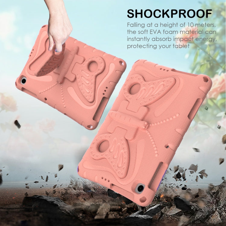 For Honor Pad X6 / Enjoy Tablet 2 Butterfly Bracket EVA Shockproof Tablet Case(Pink Orange) - Honor by PMC TechLife | Online Shopping South Africa | PMC TechLife | Buy Now Pay Later Mobicred