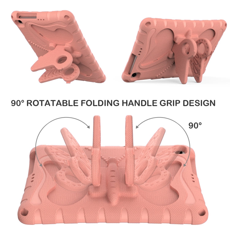 For Honor Pad X6 / Enjoy Tablet 2 Butterfly Bracket EVA Shockproof Tablet Case(Pink Orange) - Honor by PMC TechLife | Online Shopping South Africa | PMC TechLife | Buy Now Pay Later Mobicred